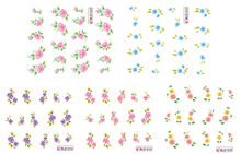 Flower Water Nail Sticker Nail Decal