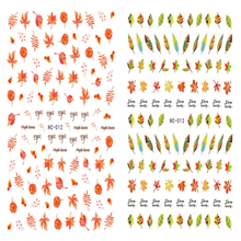 HC012-013 3D Maple Leaf Nail Art Sticker