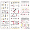 HOT178-180 Words Water Nail Sticker