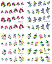 Flower Water Nail Sticker