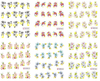 Flower Water Nail Sticker