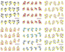 Flower Water Nail Sticker