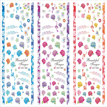 HOT262-264 Flower Water Nail Sticker