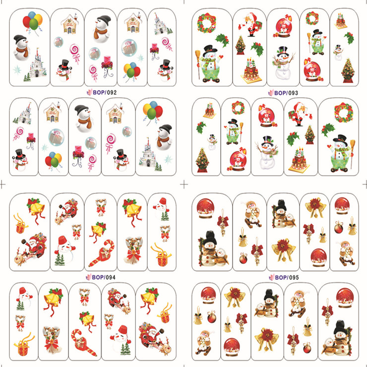Christmas Water Nail Sticker(Single Or 4 in 1)