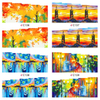 C136-139 Watercolor Painting Water Nail Sticker