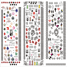 HOT313-315 Joker King Pattern Water Nail Sticker
