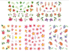 E798-808 3D Flower Simulation Nail Art Sticker