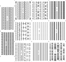 D293-303 Black Water Nail Sticker