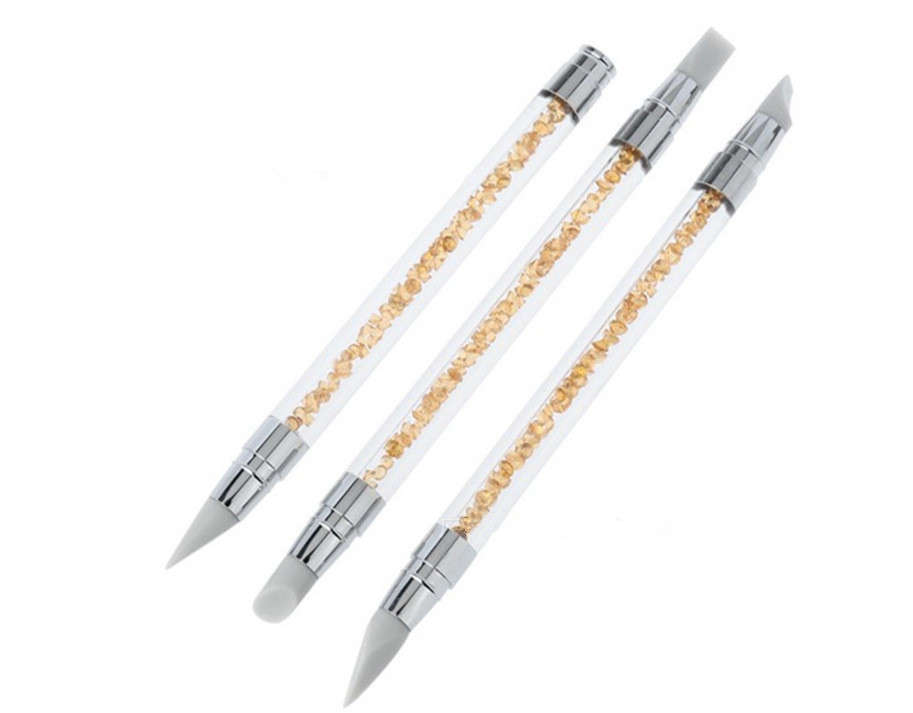 Silicone Carving Mixed Shape Hollow Sculpture Nail Art Brush