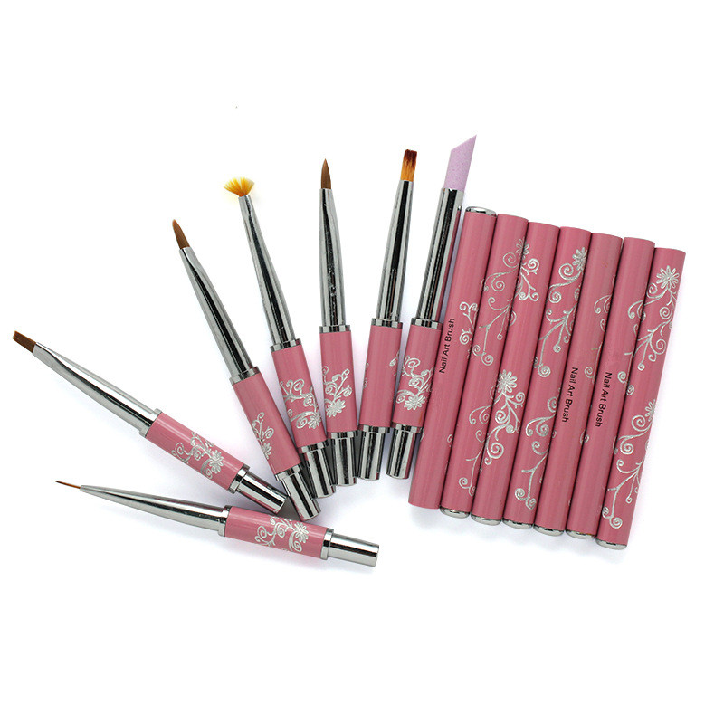 7pcs Metal Handle Nail Brush