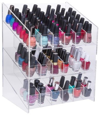 Nail Polish Storage Acrylic Clear Makeup Display Stand