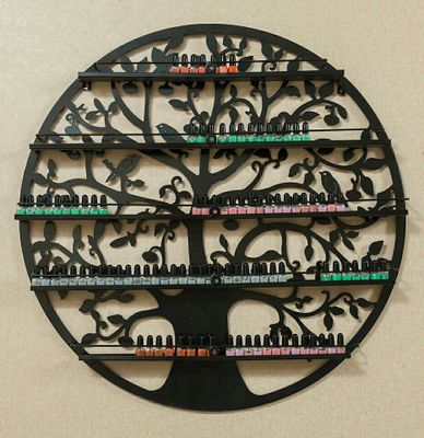 Round Nail Polish Wall Rack