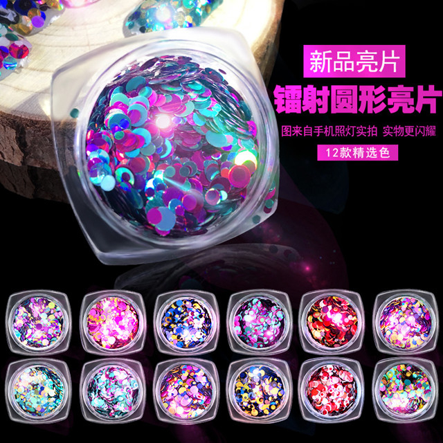 Round Flake Glitter Slice for Nail Decoration