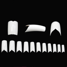 500pcs/bag Flame Shape Salon False Nail Tip 