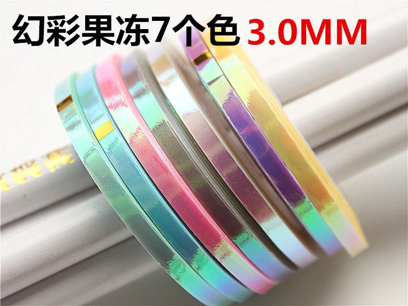 0.8mm 2mm 3mm Mermaid Nail Striping Tape Line Sticker 