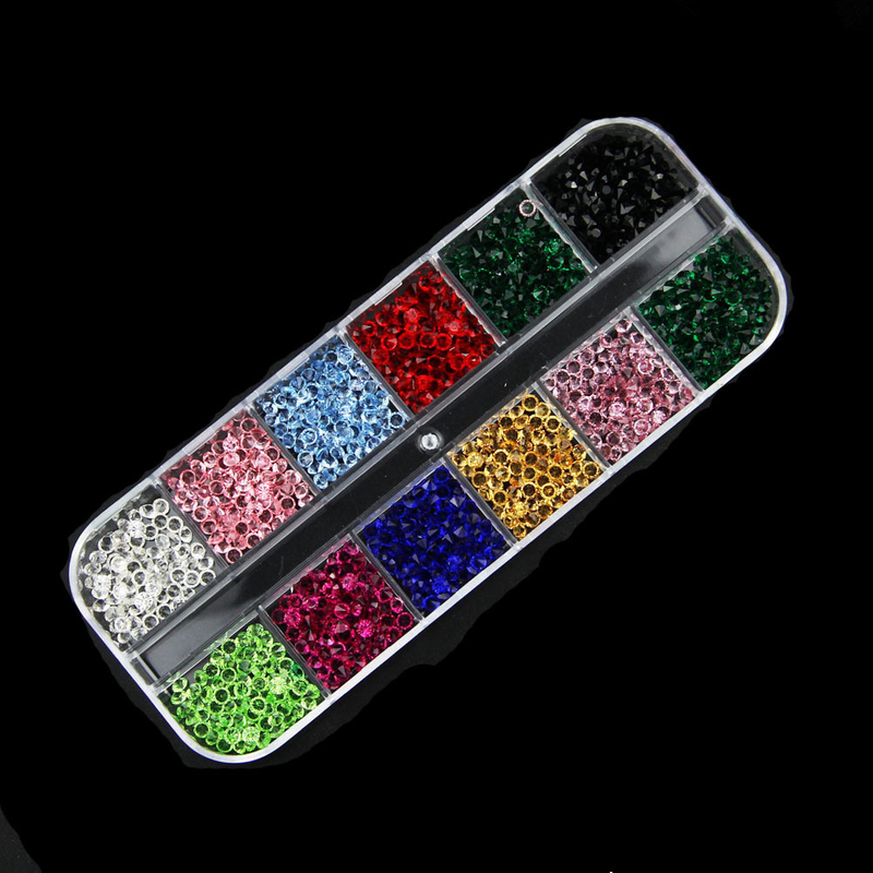 Sharp Bottom Nail Rhinestone Decoration