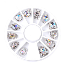 Hot Sales 3D Nail Art Decorations DIY Glitters Tips Manicure AB Crystal Rhinestones