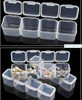 28 Grids Plastic Transparent Nail Tools Storage Box