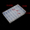 24 Grid Clear Plastic Storage Box Jewelry Beads Container