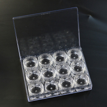 12 Square Box Group Clear Acrylic Empty Storage Box Set