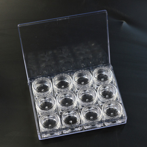 12 Square Box Group Clear Acrylic Empty Storage Box Set