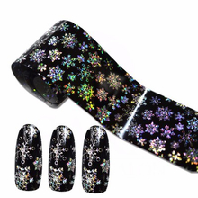 Nail Art Foil Laser Snowflake Transfer Foil Sticker