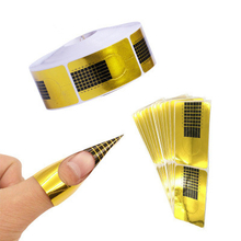 Gold Nail Guide Sticker Tape Nail Art Sculpting Extension Nails Forms 