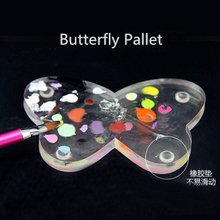 Acrylic Butterfly Shape Nail Polishing Pallet