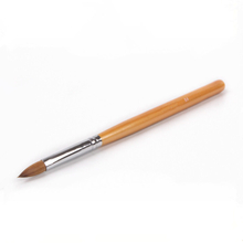 6# Wooden Acrylic Pure Kolinsky Nail Art Brush