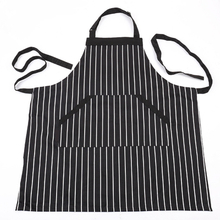 Working Salon Apron Black Apron Stripe Design For Beauty