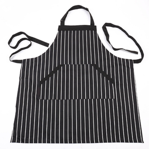 Working Salon Apron Black Apron Stripe Design For Beauty