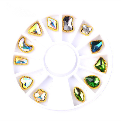 AB Nail Metal Jewelry Nail Art Decoration