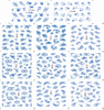E138-148 3D Blue Flower Simulation Nail Art Sticker