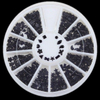 Black Mixed Shape Nail Rhinestones