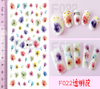 F022 DIY Design 3D Self Adhesive Transparent Flower Nail Art Sticker
