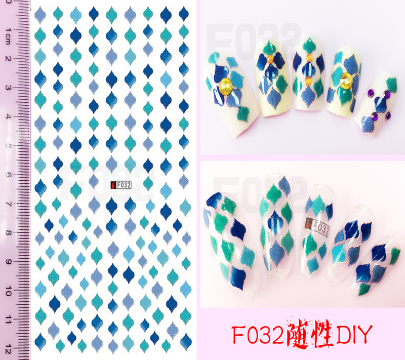 F032 DIY Design 3D Self Adhesive Nail Art Sticker
