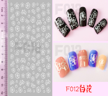 F012 DIY Design 3D Self Adhesive Flower Nail Art Sticker