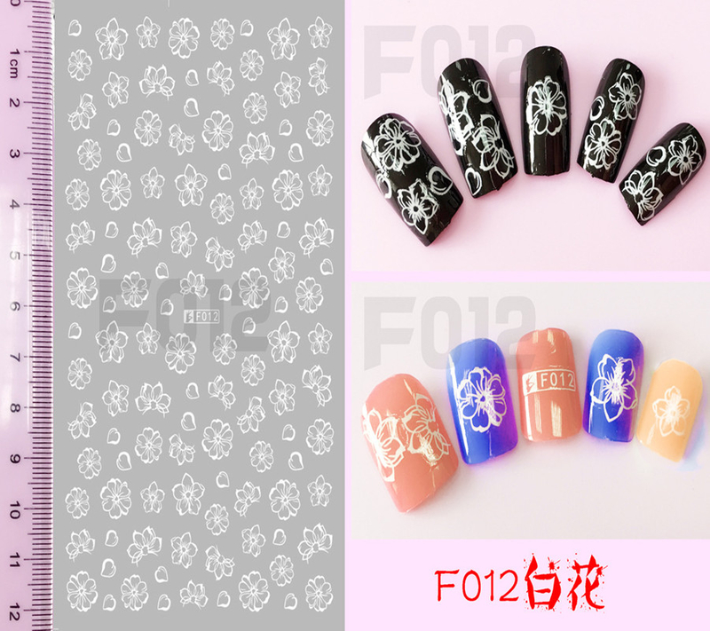 F012 DIY Design 3D Self Adhesive Flower Nail Art Sticker