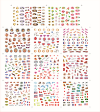 K047-057 3D National Flag Simulation Nail Art Sticker