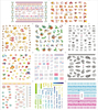 E457-467 3D Simulation Nail Art Sticker