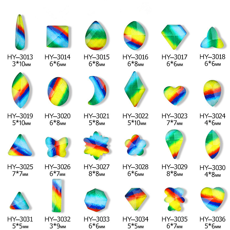 Rainbow Nail Art Decoration