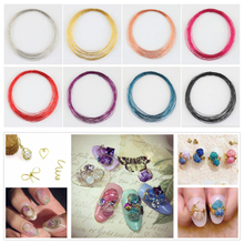 Colorful Copper Wire Nail Art Decoration