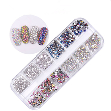 1440pcs Mixed Colors Flatback Nail Art Rhinestones 