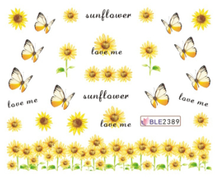 Different Flower Water Nail Sticker Nail Decal 
