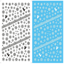 F284 DIY Design 3D Self Adhesive Christmas Nail Art Sticker