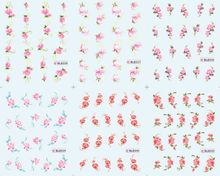 Flower Nail Water Sticker(small)