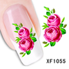 XF1055-1060 Flower Water Nail Sticker