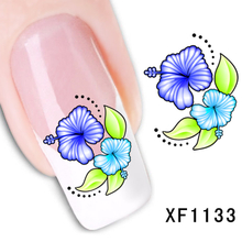 XF1133-1138 Flower Water Nail Sticker