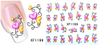 XF1199-1204 Heart And Bow-knot Water Nail Sticker