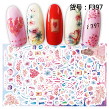F397 DIY Design 3D Self Adhesive Flower Nail Art Sticker